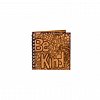 Agenda 10x10 personalizata din lemn - "Be kind!"