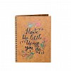 Agenda A5 personalizata din lemn - "Love the little things you do!"