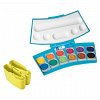 Acuarele Pelikan 735 ProColor, 12 culori, 1 tub alb, turcoaz-galben neon