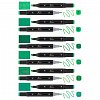Markere Nassau Dual, set 6 nuante verde, 2 varfuri