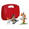 Playmobil City Action - Set portabil Pompier si Catel, 4 ani plus