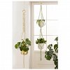 Set macrame bej si verde Urban Jungle, margele lemn, Folia