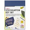 Kit broderie pe carton color perforat Folia
