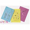 Kit broderie pe cartoane colorate perforate si imprimate cu animale, Folia