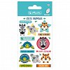 Set creativ autocolante, 3 coli-set, Cute Animals