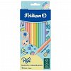 Creioane colorate Pelikan pastel, set 12 culori, hexagonale
