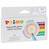 Carioci Primo, set 6 culori, cu sclipici