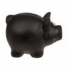 Pusculita ceramica Porcusor inscriptionabil, 16 cm, cu cheie, negru