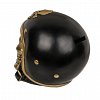 Pusculita polirasina Gold Skull with black helmet, forma craniu, 15 x 13 cm