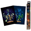 Set 2 Chibi Posters Minecraft, Dungeons, 52 x 38 cm