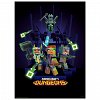 Set 2 Chibi Posters Minecraft, Dungeons, 52 x 38 cm