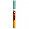 Marker acrilic Molotow One4All 127HS, varf rotund, 2 mm, lagoon blue pastel