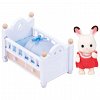 Figurine Sylvanian Families, Set Patut Bebe Iepuras Chocolate