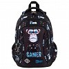 Ghiozdan St.Right, 39 x 27 x 17 cm, 3 compartimente, Blue Gamer, BP26