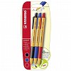Pix Stabilo pointBall, cu mecanism, set 3 culori, 0.5 mm, blister