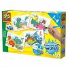 Primul set de pictura cu apa, Dinozauri, 1-4 ani, SES