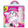 Carte de colorat cu activitati 3 in 1 Unicorn, SES