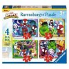 Puzzle Spidey, set 4 modele, 12-16-20-24 piese, 3 ani, Ravensburger