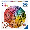 Puzzle Cercul culorilor Tropical, 500 piese, include poster
