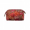 Geanta cosmetice Pip Velvet medie, 22 x 9.5 x 15 cm, rosu