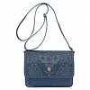 Geanta de umar Pip Flap Kyoto, 25 x 7 x 20 cm, albastru denim