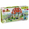 LEGO DUPLO - Set de extindere Pod cu sine de cale ferata 10426