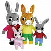 Set 4 jucarii plus Jemini, 11 - 23 cm, Familia magarusilor Trotro
