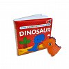 Set educativ carte si jucarie termosensibila, dinozaur, 10 luni, Buddy and Barney