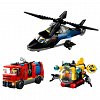 LEGO City - Elicopter, camion de pompieri si submarin remixate 60462
