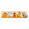 Puzzle din lemn cu buton Savana, 12 luni, Djeco