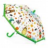 Umbrela pentru copii Animalute din padure, 68 cm, Djeco