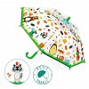 Umbrela pentru copii Animalute din padure, 68 cm, Djeco