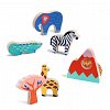 Puzzle din lemn Savana, 12 luni, Djeco