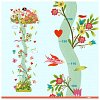 Abtibilduri masuratoare Gradina inflorita, 160 cm, Djeco