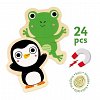 Joc magnetic Coucou animale prietenoase, 2 ani, Djeco