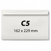 Plic C5, alb, siliconic, 80g-mp, 25-set