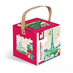Puzzle 3in1, Paris, 198pcs, Janod