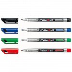 Marker permanent Stabilo Write-4-all M, 1.0 mm, verde