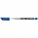 Marker permanent Stabilo Write-4-all S, 0.4 mm, albastru