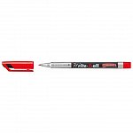 Marker permanent Stabilo Write-4-all F, 0.7 mm, rosu