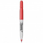 Marker permanent Sharpie Twin Tip, varf rotund, 0.9 mm - 0.5 mm, rosu