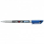Marker permanent Stabilo Write-4-all F, 0.7 mm, set 4 bucati, 4 culori, etui plastic