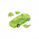 Puzzle 3D, masina Lamborghini, verde transparent, plastic