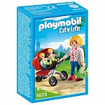 Playmobil City Life - Carucior cu gemeni