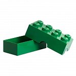 Cutie pentru sandwich LEGO 2x4, verde inchis