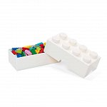 Cutie pentru sandwich LEGO 2x4, alb