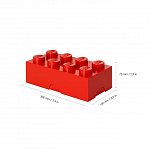 Cutie pentru sandwich LEGO 2x4, rosu