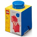 Cutie depozitare LEGO patrata, 1x1, albastru inchis
