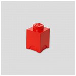 Cutie depozitare LEGO patrata, 1x1, rosu