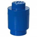 Cutie depozitare LEGO rotunda, 1x1, albastru